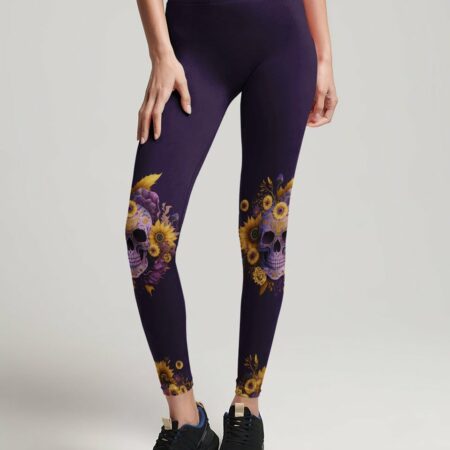 FRESH OUT OF F SUNFLOWER SKULL ALL OVER PRINT - TLTW2802234