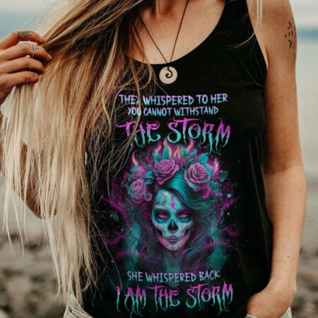I AM THE STORM SUGAR SKULL GIRL ALL OVER PRINT - YHDU1404233
