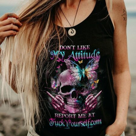 DON'T LIKE MY ATTITUDE SKULL ALL OVER PRINT - YHDU1303233