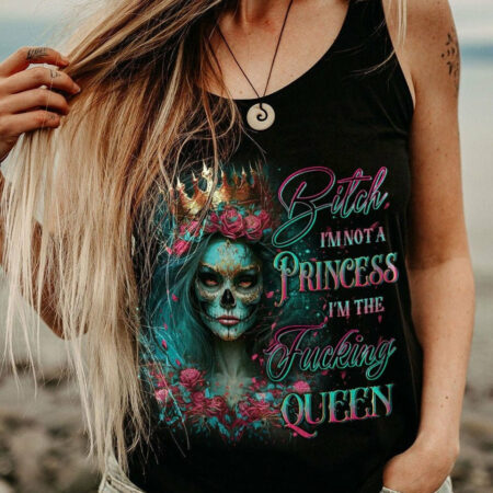 I'M THE F QUEEN SUGAR SKULL ALL OVER PRINT - YHDU1304231