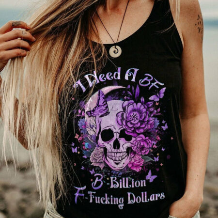 I NEED A BF A SKULL BUTTERFLY ALL OVER PRINT - YHDU1904232