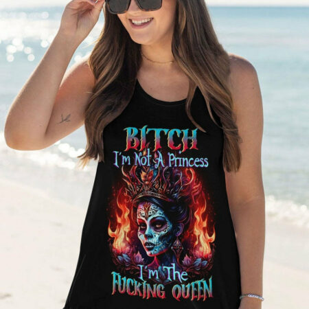 I'M THE F QUEEN SUGAR SKULL GIRL ALL OVER PRINT - TLTW1004236