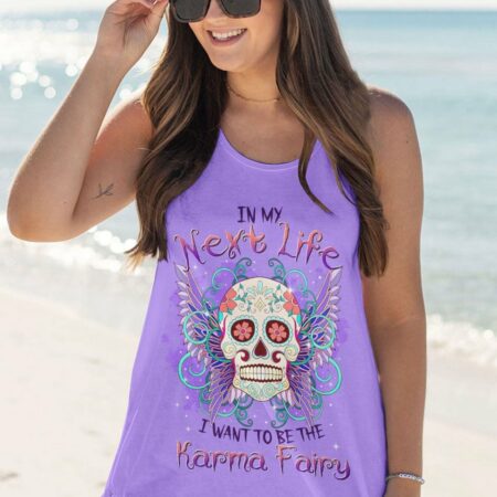 KARMA FAIRY SUGAR SKULL WINGS ALL OVER PRINT - TLTR3103231