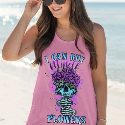 I CAN BUY MYSELF FLOWERS ROSE SKULL ALL OVER PRINT - TLTR2303232