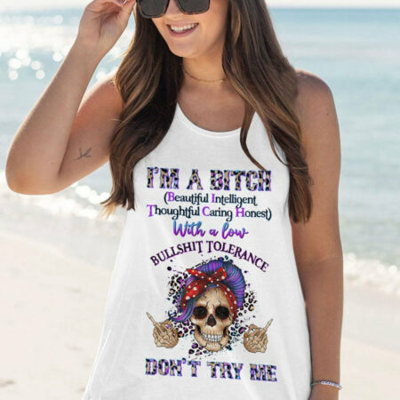I'M A B DON'T TRY ME MESSY BUN LEOPARD ALL OVER PRINT - TLTR1304232
