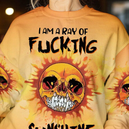 I AM A RAY OF F SUNSHINE SKULL ALL OVER PRINT - TLTW2003233