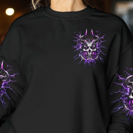 LOVE ME LIKE MY DEMONS DO SKULL ALL OVER PRINT - YHDU1403232
