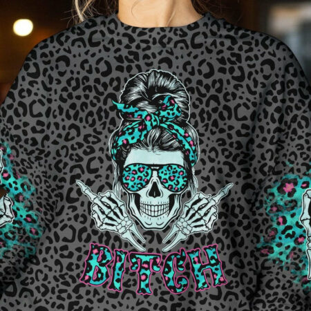 I GOT 99 PROBLEMS SKULL LEOPARD ALL OVER PRINT - TLTR1404231