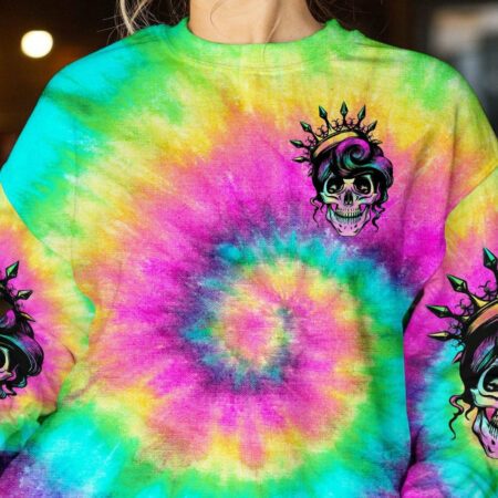 I'M THE F QUEEN TIE DYE ALL OVER PRINT - TLTW1404234