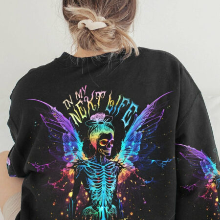 KARMA FAIRY SKELETON WINGS NEON ALL OVER PRINT - TLNT2004233