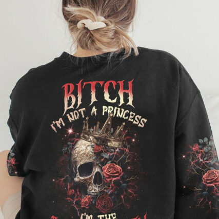 I'M THE F QUEEN ROSE SKULL ALL OVER PRINT - TLNO1804231