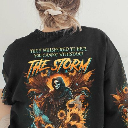I AM THE STORM REAPER SUNFLOWERS WINGS ALL OVER - YHLN2504232