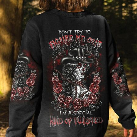 DON'T TRY TO FIGURE ME OUT SUGAR SKULL ALL OVER PRINT - TLTR0404232