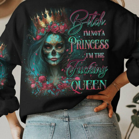 I'M THE F QUEEN SUGAR SKULL ALL OVER PRINT - YHDU1304231