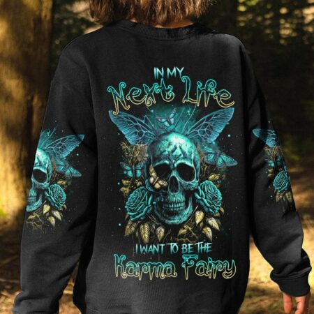 KARMA FAIRY SKULL BUTTERFLY ALL OVER PRINT - TLTR2403234