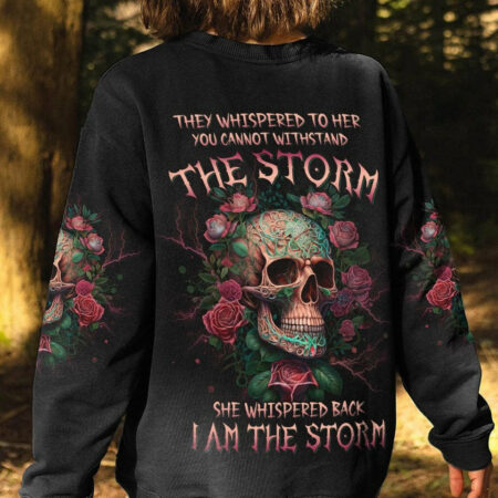 I AM THE STORM SKULL ROSE ALL OVER PRINT - YHDU1704231