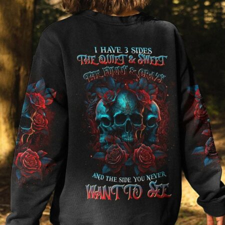 I HAVE 3 SIDES SKULL ROSES ALL OVER PRINT - TLTR2404232