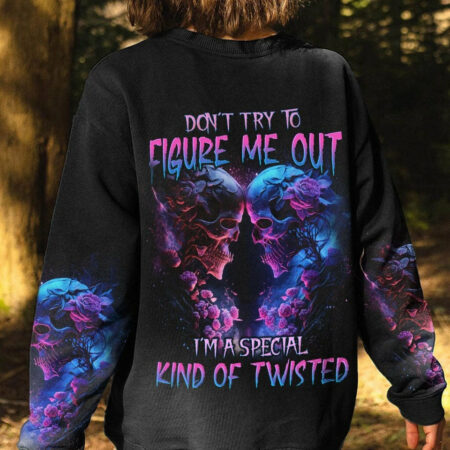 DON'T TRY TO FIGURE ME OUT SKELETON ROSE ALL OVER PRINT - TLNO1104232