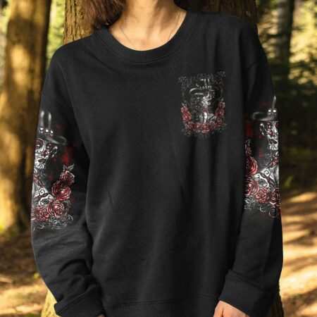 DON'T TRY TO FIGURE ME OUT SUGAR SKULL ALL OVER PRINT - TLTR0404232