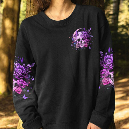 I NEED A BF A SKULL BUTTERFLY ALL OVER PRINT - YHDU1904232
