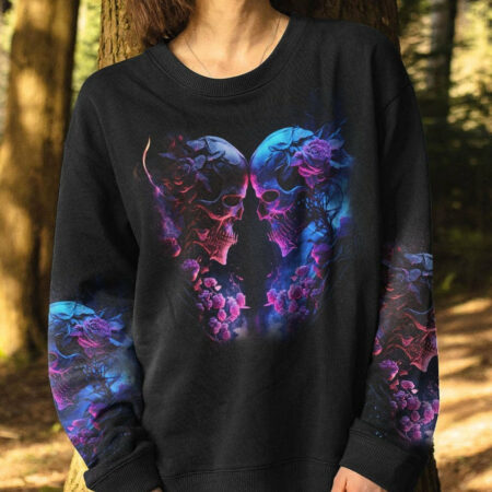 DON'T TRY TO FIGURE ME OUT SKELETON ROSE ALL OVER PRINT - TLNO1104232