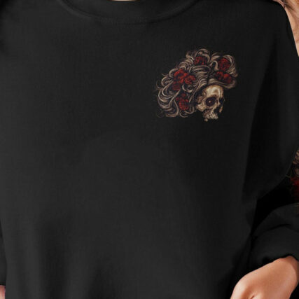 LOVE ME LIKE MY DEMONS DO SKULL LONG HAIR ALL OVER PRINT - TLTR1904232