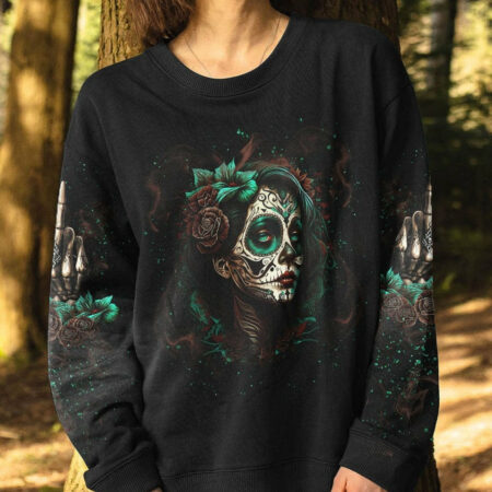 I CAN GO FROM REGULAR B SUGAR SKULL ALL OVER PRINT - TLNT1204233