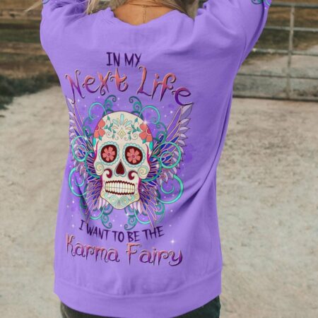 KARMA FAIRY SUGAR SKULL WINGS ALL OVER PRINT - TLTR3103231
