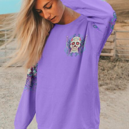 KARMA FAIRY SUGAR SKULL WINGS ALL OVER PRINT - TLTR3103231