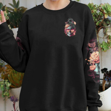BUCKLE UP BUTTERCUP SKULL ALL OVER PRINT - TLTR1304231