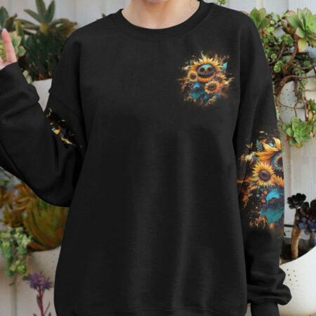 I AM A RAY OF F SUNSHINE SKULL SUNFLOWER ALL OVER PRINT - YHHG1804232