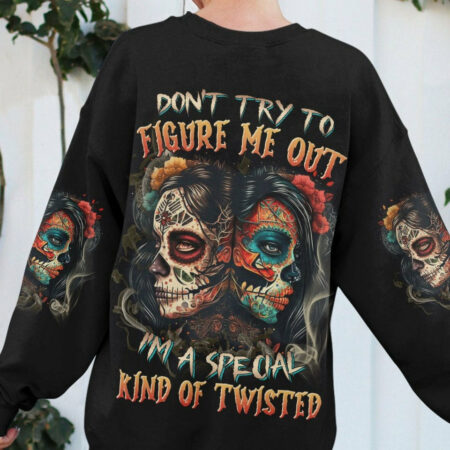 DON'T TRY TO FIGURE ME OUT SUGAR SKULL ALL OVER PRINT - TLNZ1004231