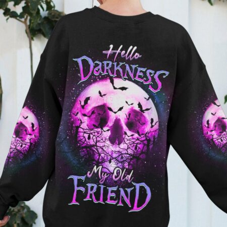HELLO DARKNESS MY OLD FRIEND SKULL ALL OVER PRINT - YHDU0404232