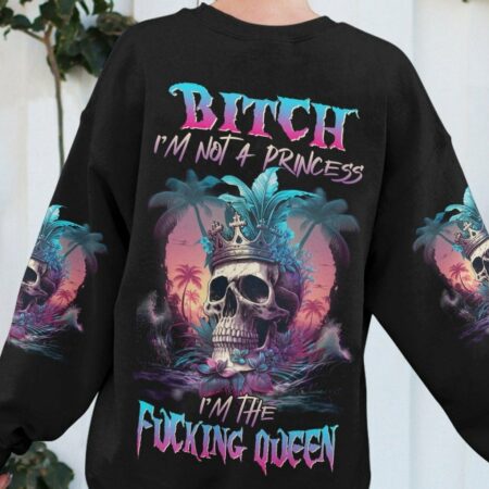 I'M THE F QUEEN SKULL BEACH ALL OVER PRINT - TLNZ2504231