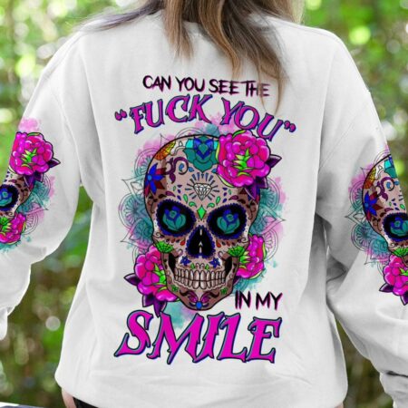 CAN YOU SEE THE F YOU SUGAR SKULL ALL OVER PRINT - TLTR2903234