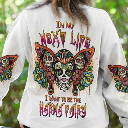 KARMA FAIRY SUGAR SKULL ALL OVER PRINT - YHDU1804232