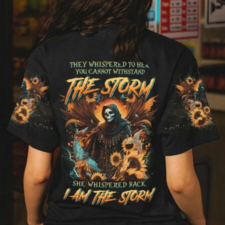 I AM THE STORM REAPER SUNFLOWERS WINGS ALL OVER - YHLN2504232