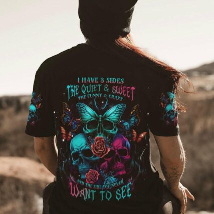 I HAVE 3 SIDES BUTTERFLY SKULL ALL OVER PRINT - TLNT2604233