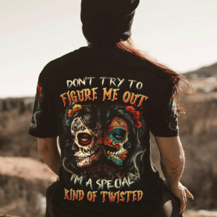 DON'T TRY TO FIGURE ME OUT SUGAR SKULL ALL OVER PRINT - TLNZ1004231