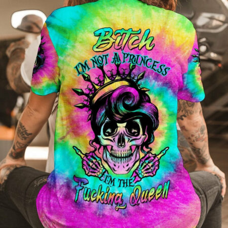 I'M THE F QUEEN TIE DYE ALL OVER PRINT - TLTW1404234
