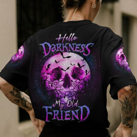 HELLO DARKNESS MY OLD FRIEND SKULL ALL OVER PRINT - YHDU0404232