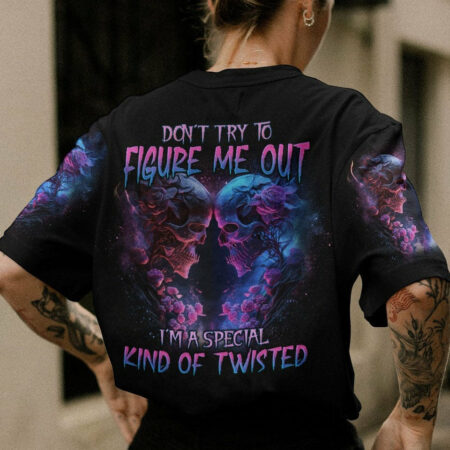 DON'T TRY TO FIGURE ME OUT SKELETON ROSE ALL OVER PRINT - TLNO1104232