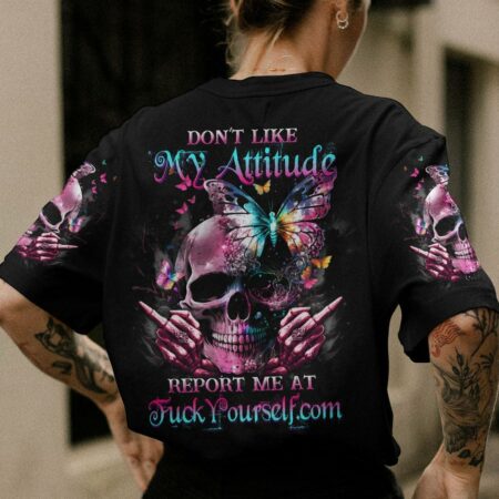DON'T LIKE MY ATTITUDE SKULL ALL OVER PRINT - YHDU1303233