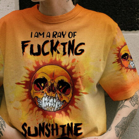 I AM A RAY OF F SUNSHINE SKULL ALL OVER PRINT - TLTW2003233