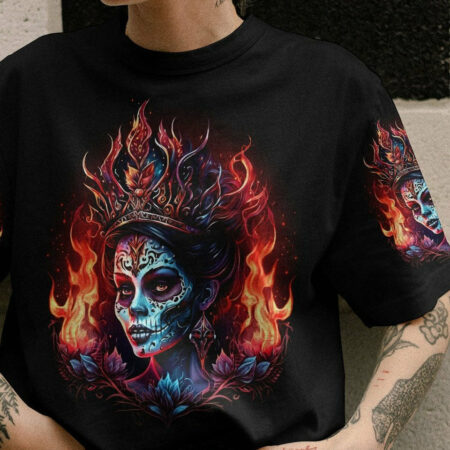 I'M THE F QUEEN SUGAR SKULL GIRL ALL OVER PRINT - TLTW1004236