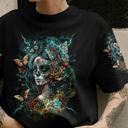 I AM THE STORM SUGAR SKULL GIRL ALL OVER PRINT - TLTR0604236