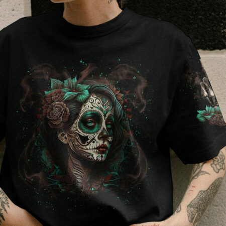 I CAN GO FROM REGULAR B SUGAR SKULL ALL OVER PRINT - TLNT1204233