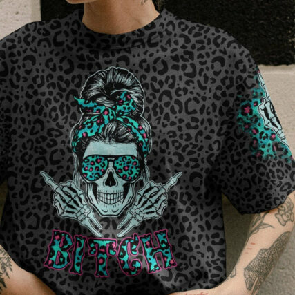 I GOT 99 PROBLEMS SKULL LEOPARD ALL OVER PRINT - TLTR1404231