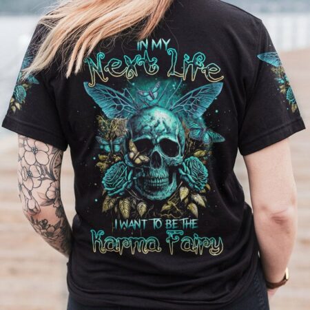 KARMA FAIRY SKULL BUTTERFLY ALL OVER PRINT - TLTR2403234