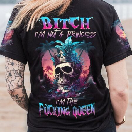 I'M THE F QUEEN SKULL BEACH ALL OVER PRINT - TLNZ2504231